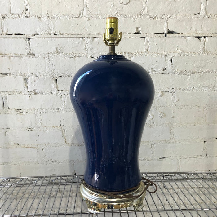 Ceramic Dark Navy Lamp