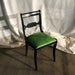 Wooden Chair with Green Cushion