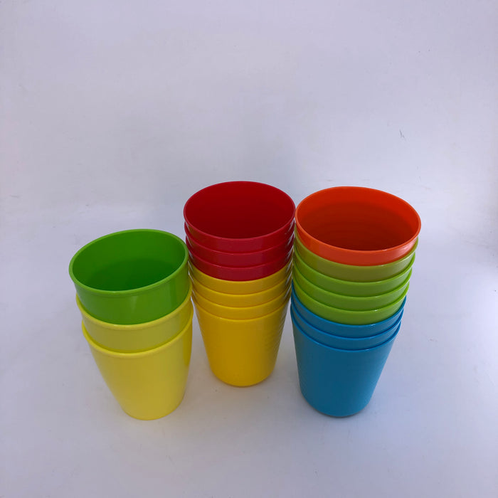 Assorted Colored Plastic Cups