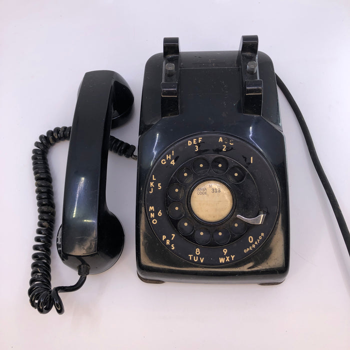 Black Rotary Telephone