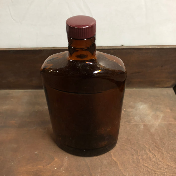 Brown Glass  Liquor Bottle