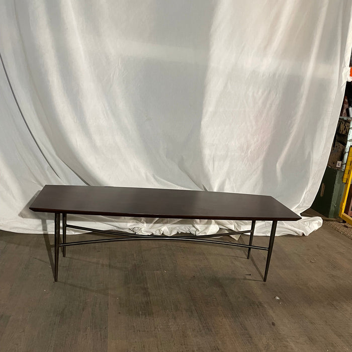 Brown Low Rectangle Coffee Table