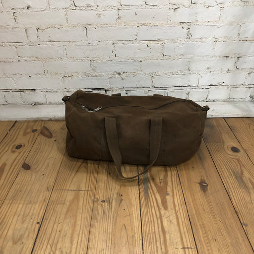 Brown canvas travel bag/duffle