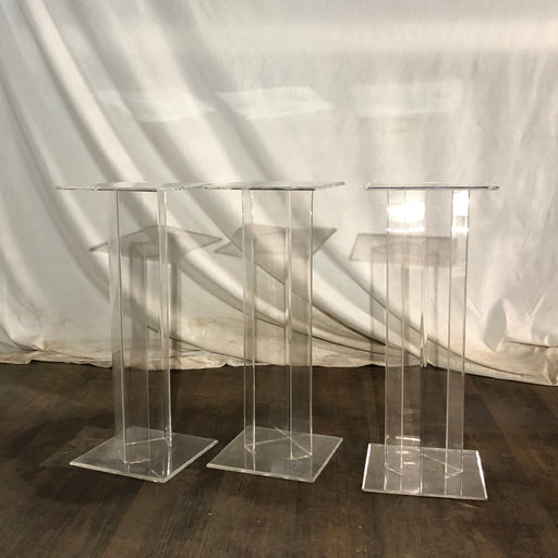 Clear Acrylic Pedestals - Podiums 
