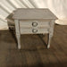 Small Gray Bedside Nightstand Cabinet