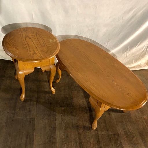 Blonde Set of Two - Coffee Table with Side table