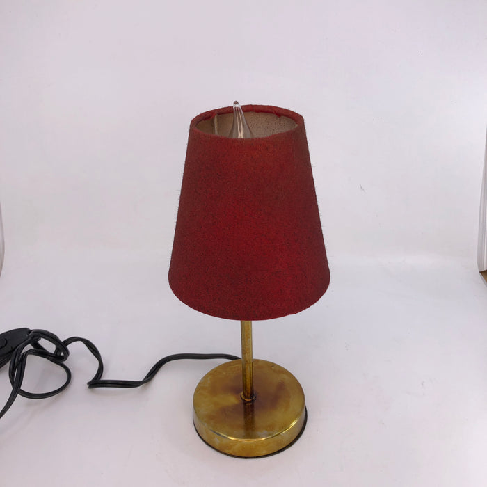 Cafe Table Lamp/Red Shade