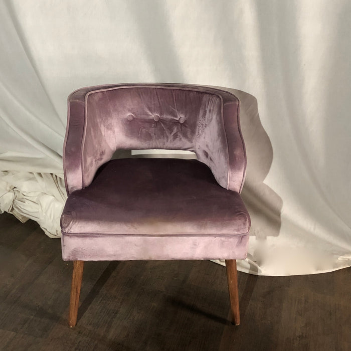 Lavender Velvet Armchair