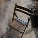 Dark Wooden Folding Chair