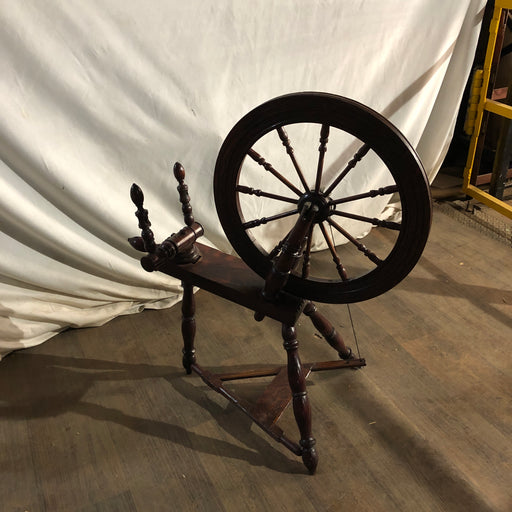 Dark Wood Spinning Wheel