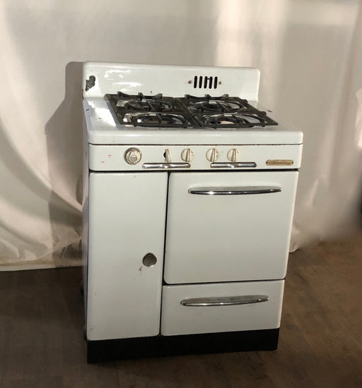 Vintage 1950's oven with stove burners