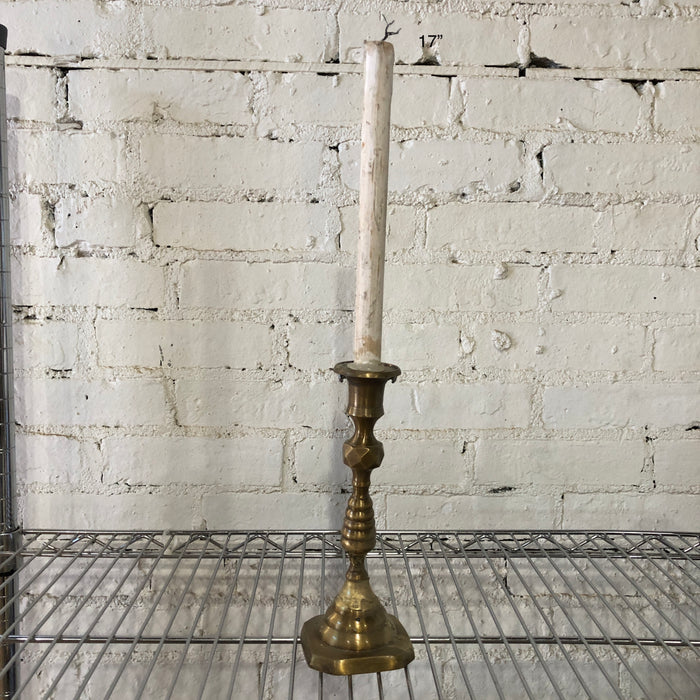 Faux Candlestick  and Holder