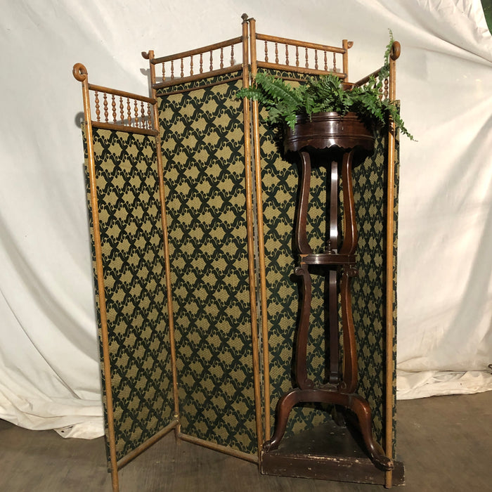 Folding Wooden Screen/Divider with Plant
