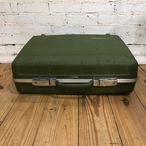 Green Vinyl Starflite Suitcase