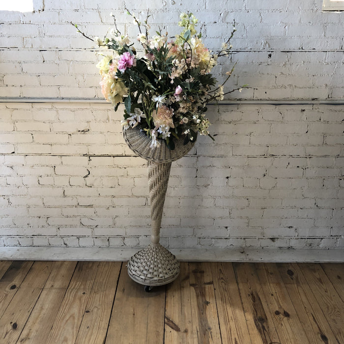 Tall Wicker Floral Arrangement