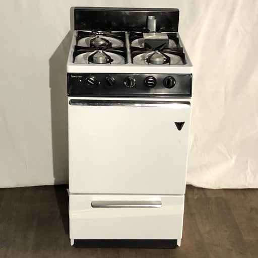 small apartment stove with burners