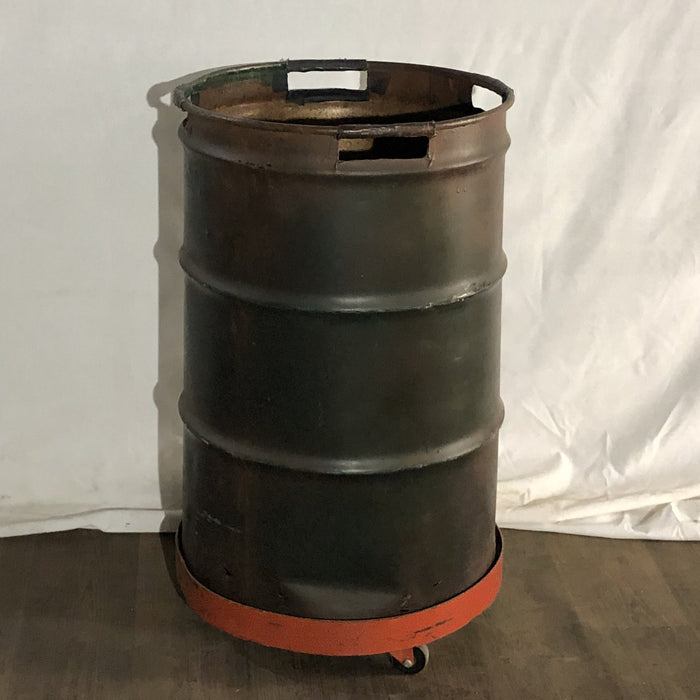 55 Gallon Drum with Removable Rolling Base