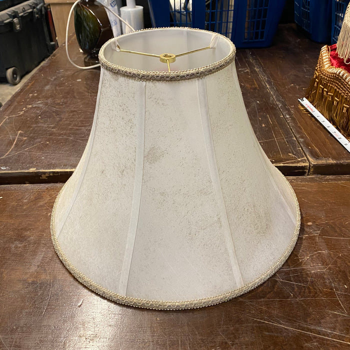 White Bordered Lamp Shade