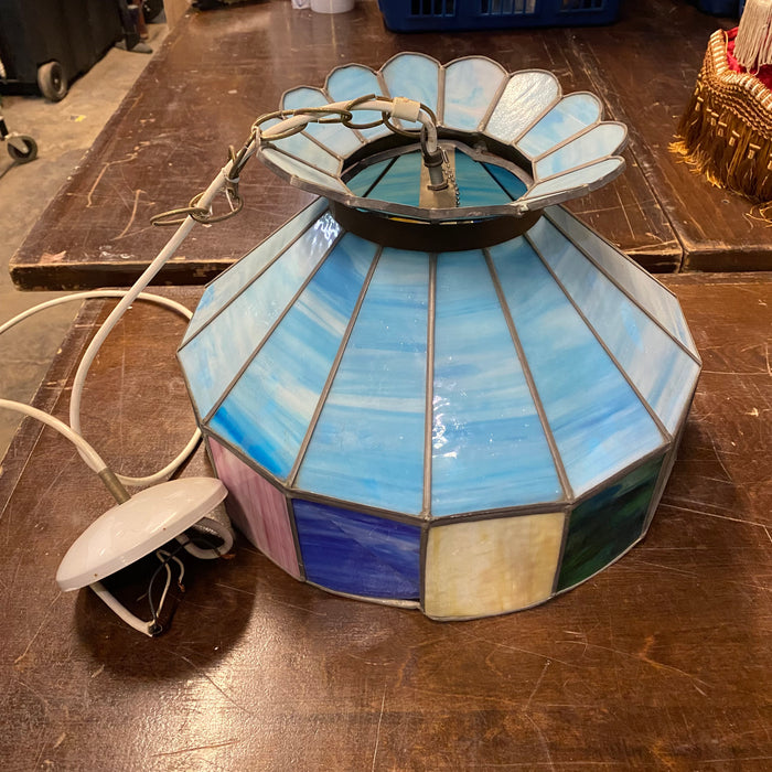 Blue Stained Glass Lamp Shade