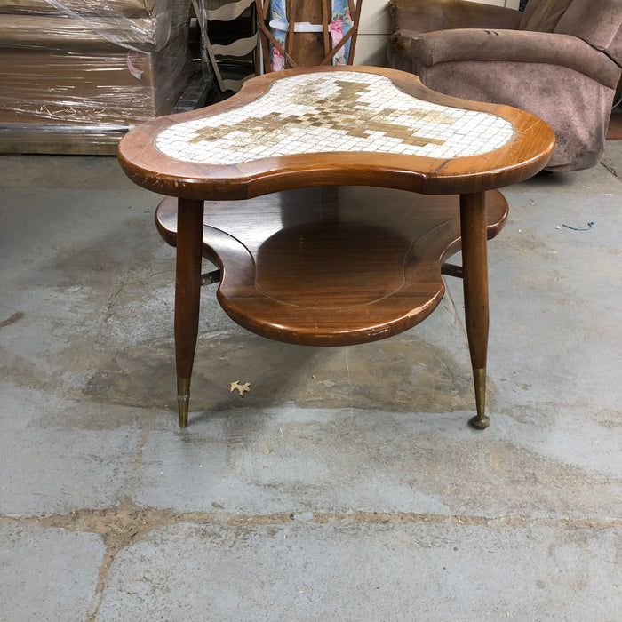 Side Table with Tilted Top