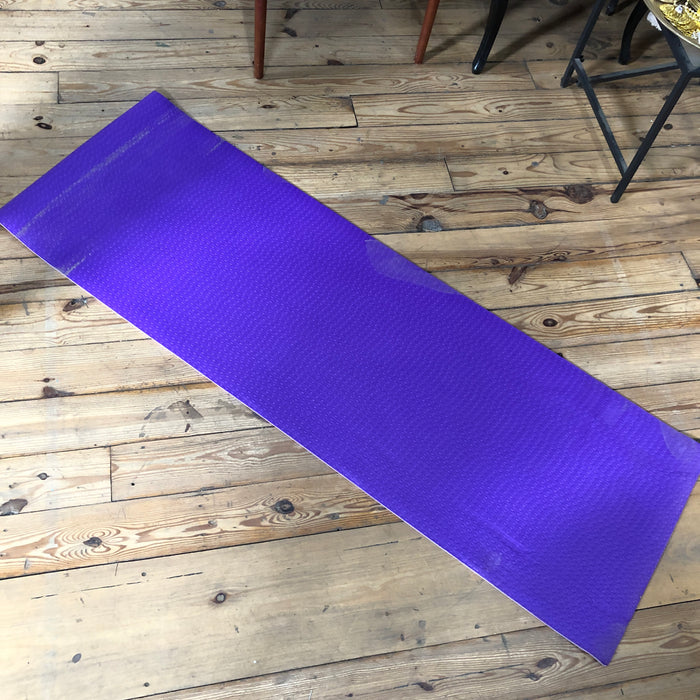 Purple Yoga Mat and Strap