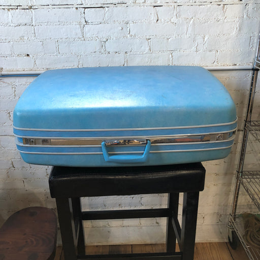 Large Light Blue Samsonite Suitcase