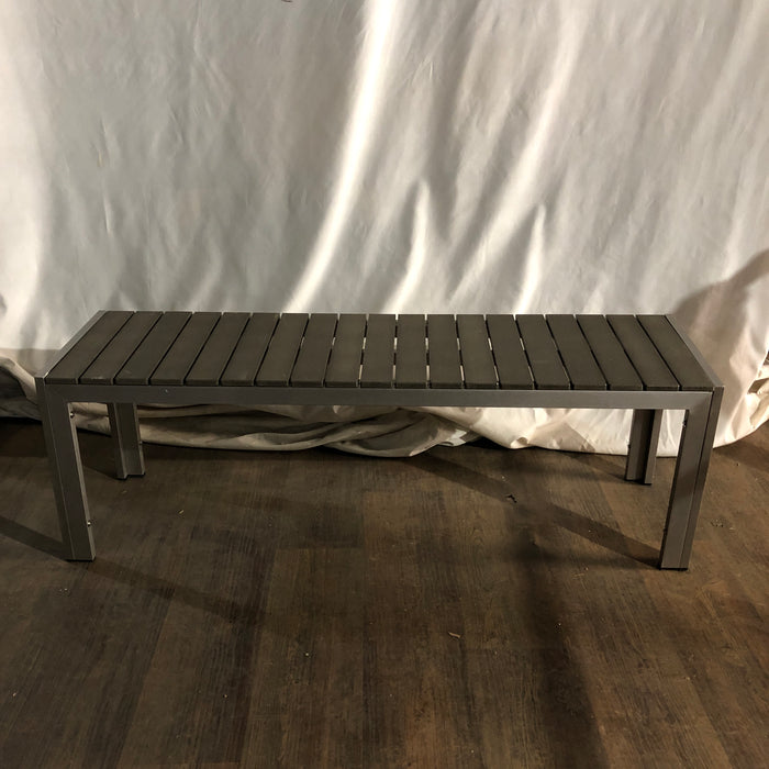 Modern Bench with  slat seat