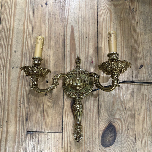 Ornate Two Candle Wall Sconce
