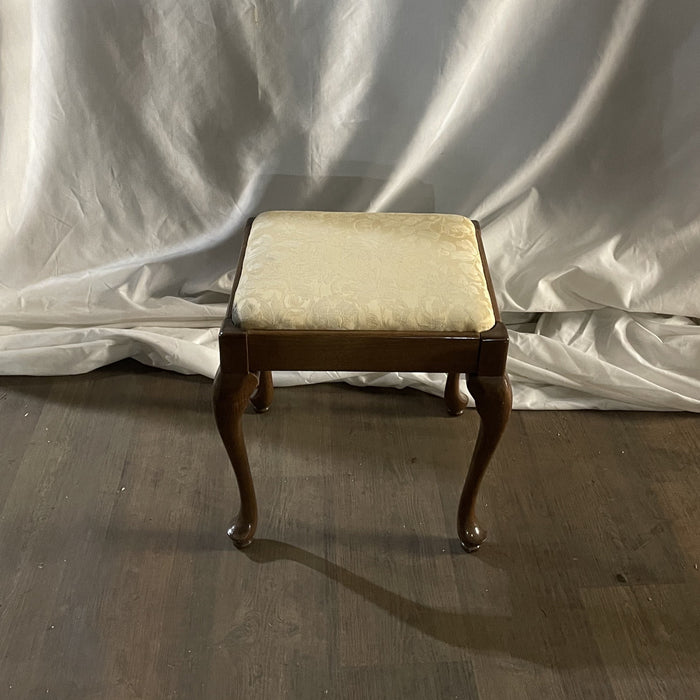 pale yellow footstool