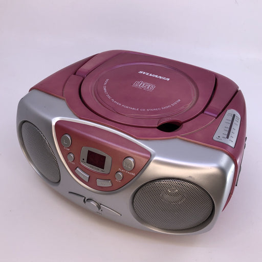 Pink Compact Disc Player