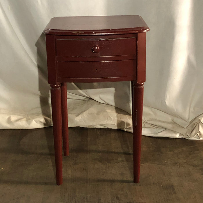 Red/Brown Bedside Table
