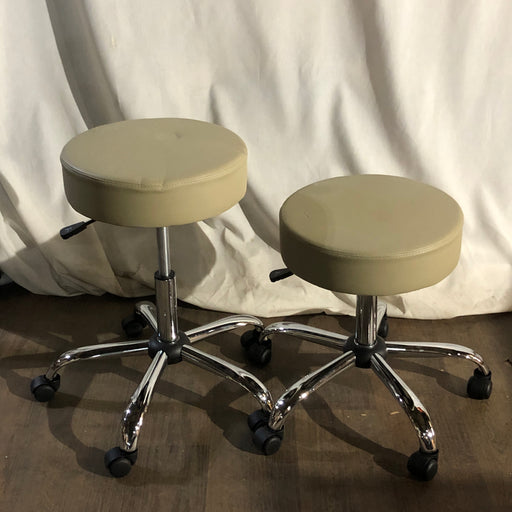 Rolling Round Vinyl Stool