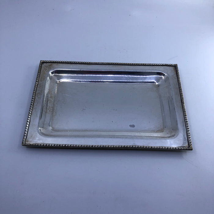Old World Small Sterling Silver Serving Tray