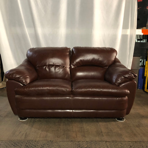 Small Brown Leather Couch