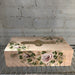Tissue box cover peach floral design