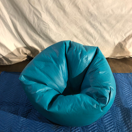 Turquoise bean bag chair