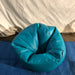Turquoise bean bag chair