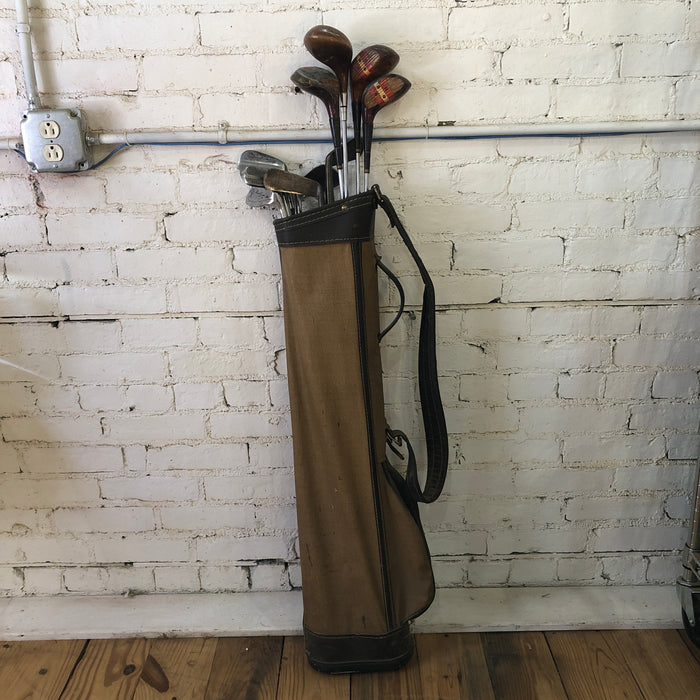Vintage Golf Bag 10 clubs