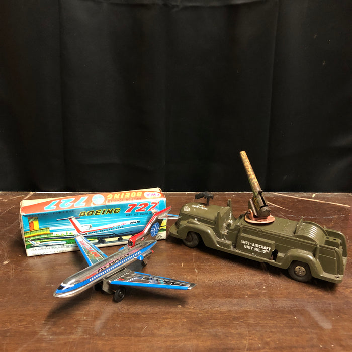vintage Plane and Army Truck