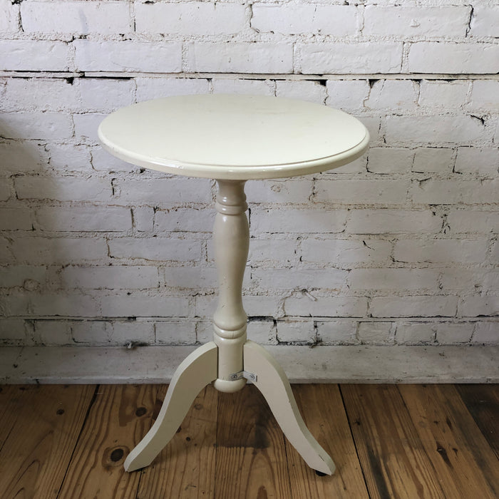 Cream Pedestal Table