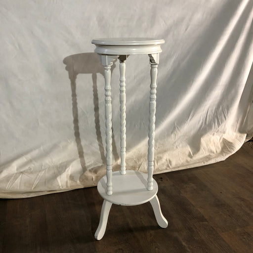 White Tall Side Table/Plant Table