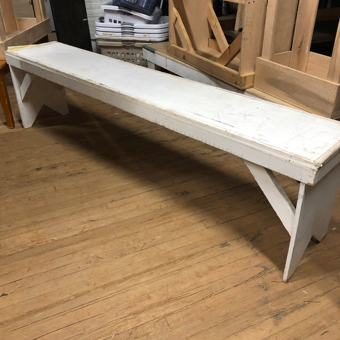 White Rehearsal Bench