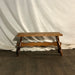 Wooden Bench with Decorative Cross bar