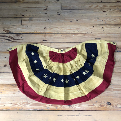yellow red and blue, parade Banner with stars and stripes