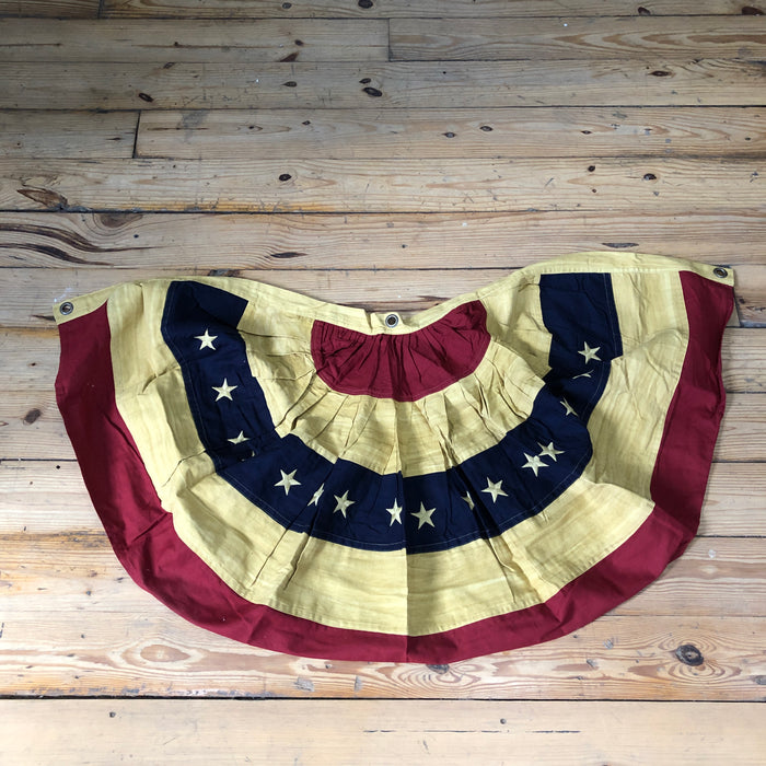 yellow red and blue, parade Banner with stars and stripes