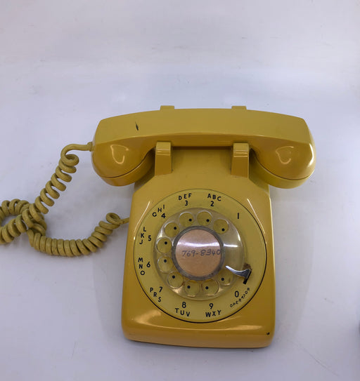 Yellow Rotary Telephone 2