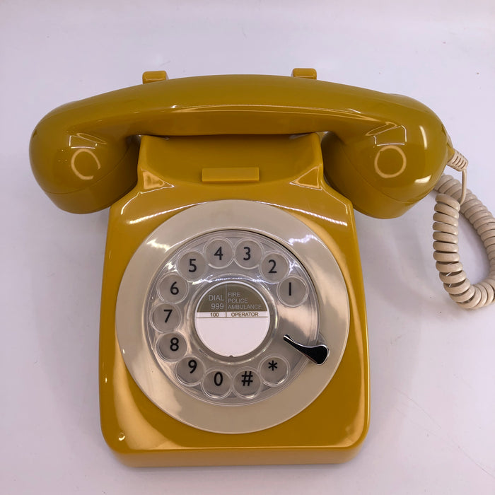 Yellow Rotary Telephone