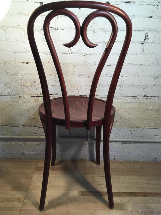 Burgundy Bentwood Chair