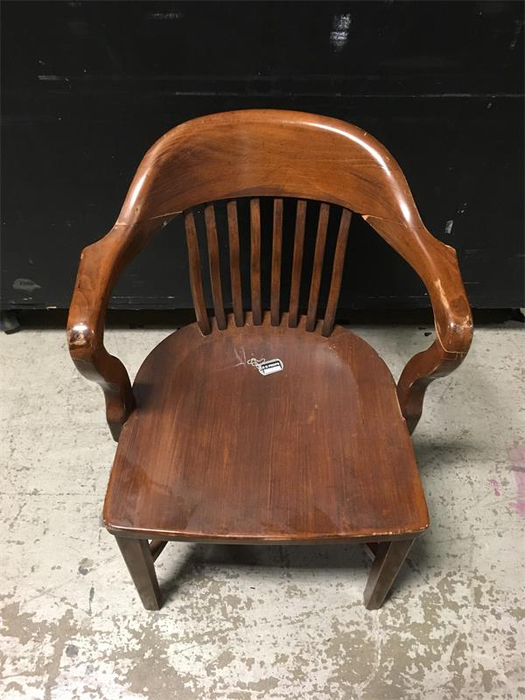 Wood Armchair - Banker Style