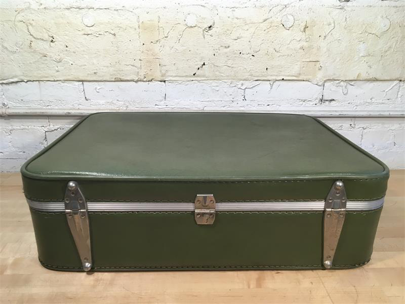 Green Vinyl Suitcase
